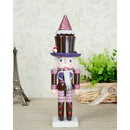 25cm Wooden Solider Nutcrackers w/ Cake Cookie Hat Christmas Decoration Ornament