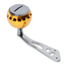 Aluminum Alloy Reel Handle for Baitcasting Drum Raft Reel Single Handle Golden