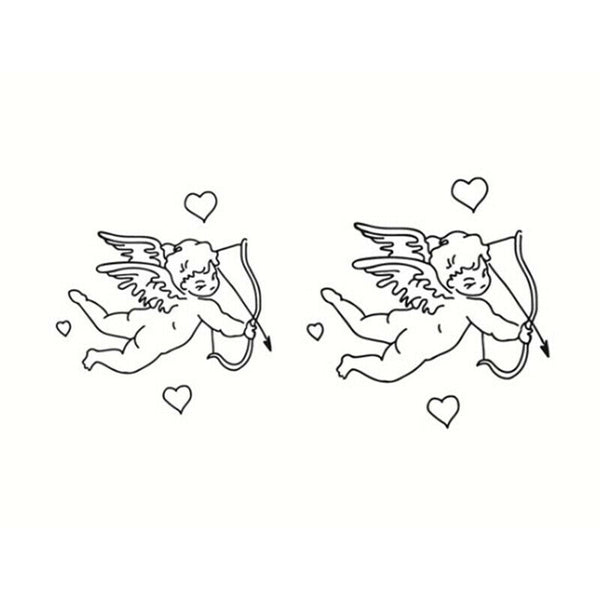 Ins style Waterproof and durable tattoo with Cupid Angel stickerB_kz