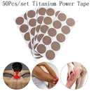 50X Titanium Power Kinesiology Tape Titanium Discs Muscles Pain Cure Elastic  Ew