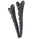 6Pcs Black 10cm Long Double-Hinged Hair Clip Hairpin Salon Tools Accessories