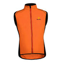 Unisex Reflective Bike Cycling Windproof Vest Running Sports Coat XL Orange