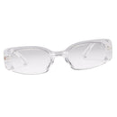 2 Pieces Square Sunglasses Trendy Tinted Lens Eyewear Summer Street