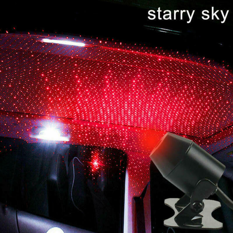 1* New USB Red LED Star Light Car Interior Atmosphere Meteor Lamp Home Party