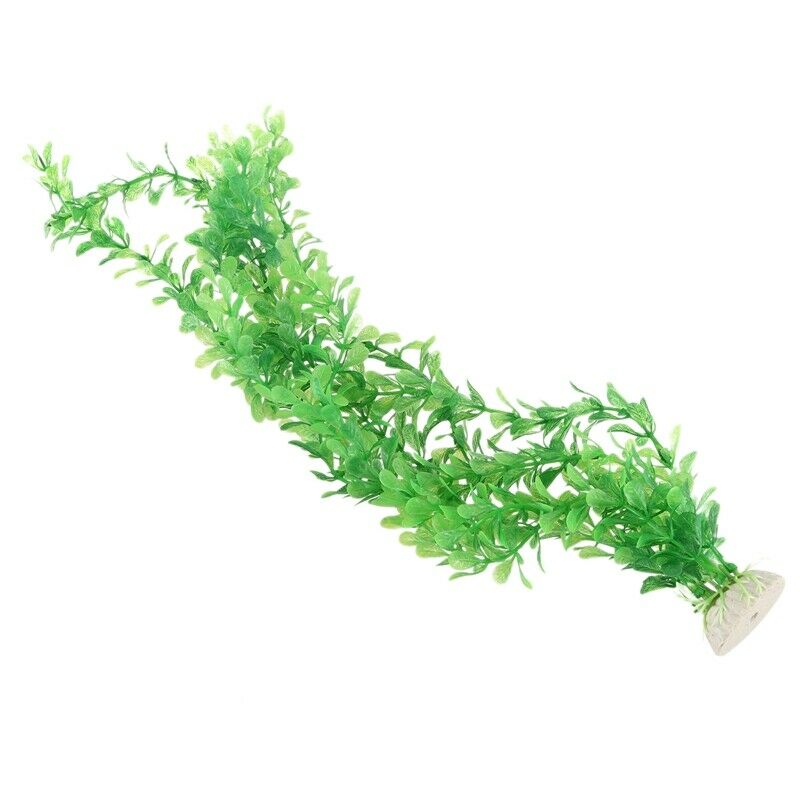 20" Height Aquarium Decorative Green Plastic Simulation Floating Plant H5C3