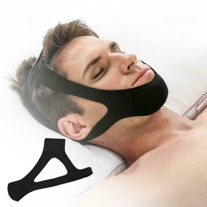 Snore Belt Stop Snoring Chin Strap Apnea Jaw Support AU Solution Sleep D8O2
