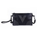 Pu Leather Black Handbags Women Clutch Bag Messenger Bag Leather Shoulder C
