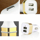 Dual USB Port 2.1A Compact Fast Car Charger Tablets Rapid Quick Char Phones M5A7