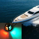 12V Stainless Steel Red&Green LED Navigation Signal Light Lamp Yacht Accessory