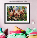 Diamond Embroidery Pig Pattern Picture Of Rhinestone Full Square Diamond Pa