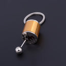 Balck 6-Speed Gearshift Gear Shift Gearbox Bag Key Ring Keyring Keychain Ki F0C5
