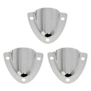 3pcs Steel Midget Clam Shell Wire Cable Vent Cover for Marine Boat Yacht