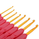 8pcs Crochet Hooks Knitting Needles Set With Ergonomic Grips 2.5-6.0mm Y8Y9
