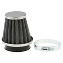 3x 50mm Motorcycles Cone Air Filter Intake Cleaner With Fixing Clip Durable