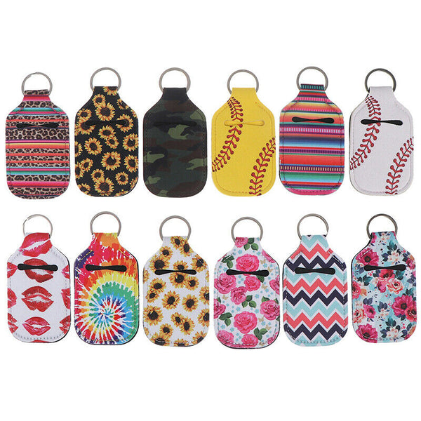 Neoprene Lipstick Holder Keychain Lip Case Storage Bag Key Chain HolderB Gn