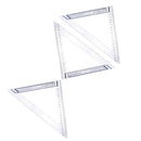 3 x Multifunction Stainless Steel Angle Ruler Metric Triangle Ruler Fits for