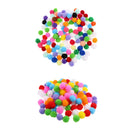 200Pieces Multicolor Wool Felted Soft Pompom Balls Jewelry DIY Creative
