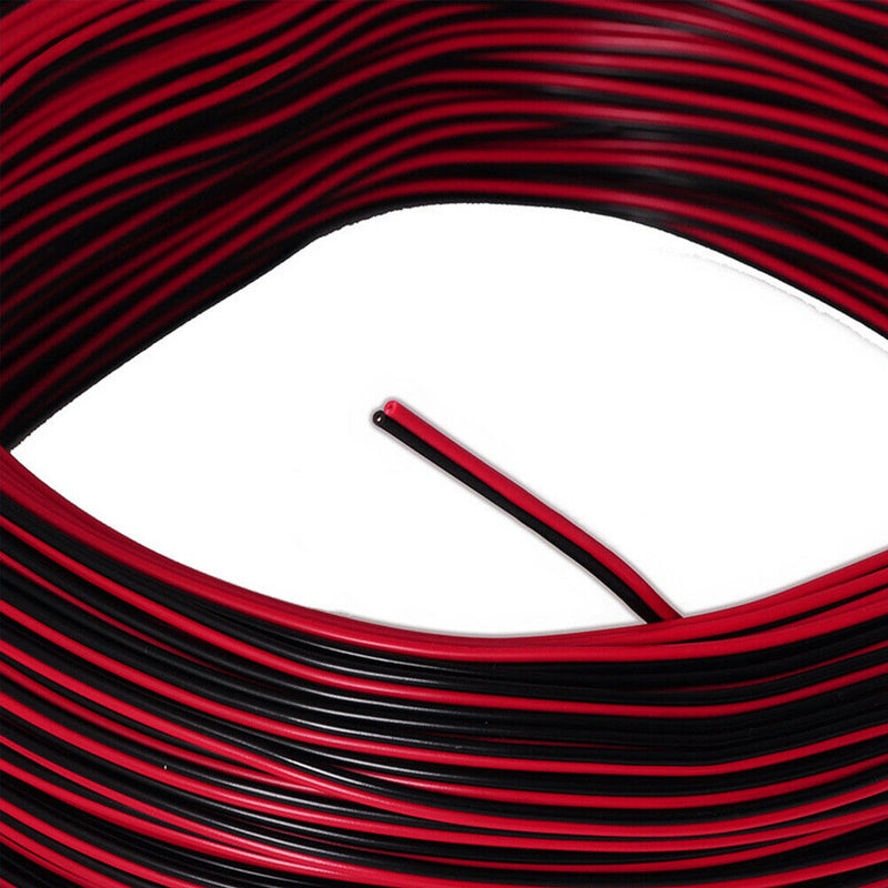 10M Tinned Copper 2Pin 22AWG Accessories LED Strip Power Home DIY Electric Cable