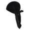 2pcs Mens Elegant Velvet Bandana Hat Long-Tail Muslim Headwear Beanie Cap