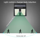 146LED Solar Motion Sensor Wall Lamp Outdoor Waterproof Yard Security Light