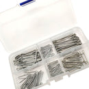 175Pc SPLIT PINS Cotter Fixings Set Assorted Sizes Zinc Plated Steel Hard C O9F2