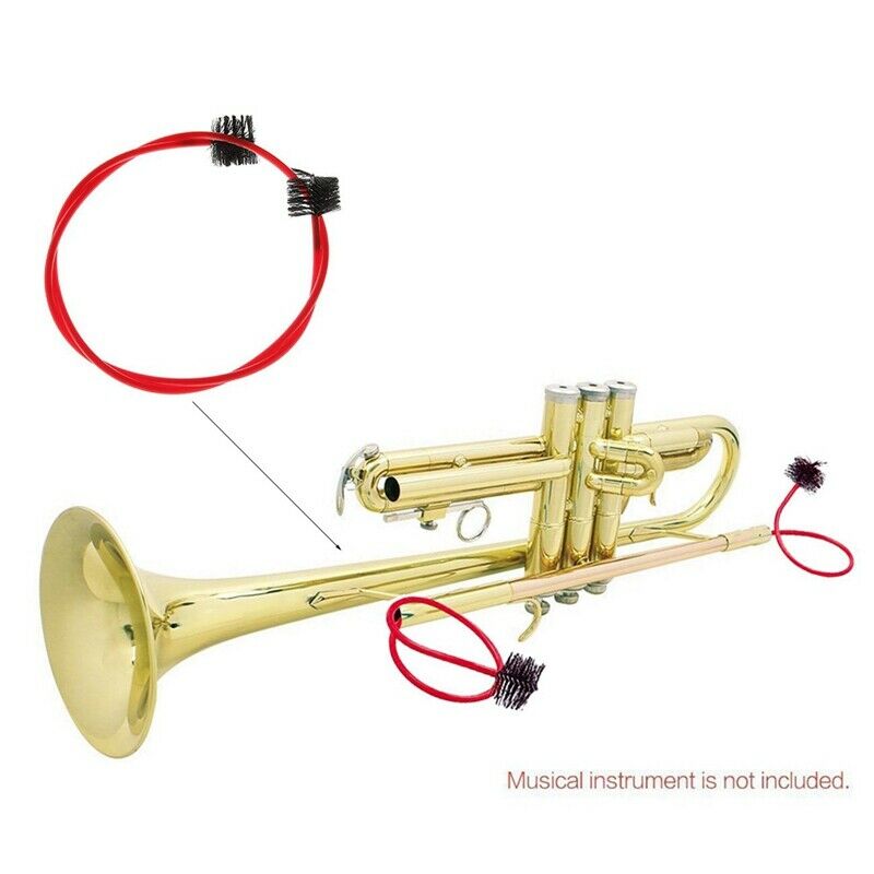 Trumpet Cleaning Care Kit Portable Trumpet Mouthpiece Brush Valve Brush Fle