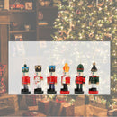 6pcs 2.76in Christmas Ornaments Nutcrackers Soldier Puppet for Home Shop Window