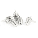 5 Pcs F Type Panel Mounted Socket Female Jack Solder Connector Adapter