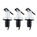 3 Pieces Bottle Pourer Dispenser Stopper Spout Wine Vinegar Kitchen Bar Tools