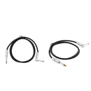 2pcs Stereo 6.35mm to 6.35mm 1/4" Jack Camera Headphone Audio Cable