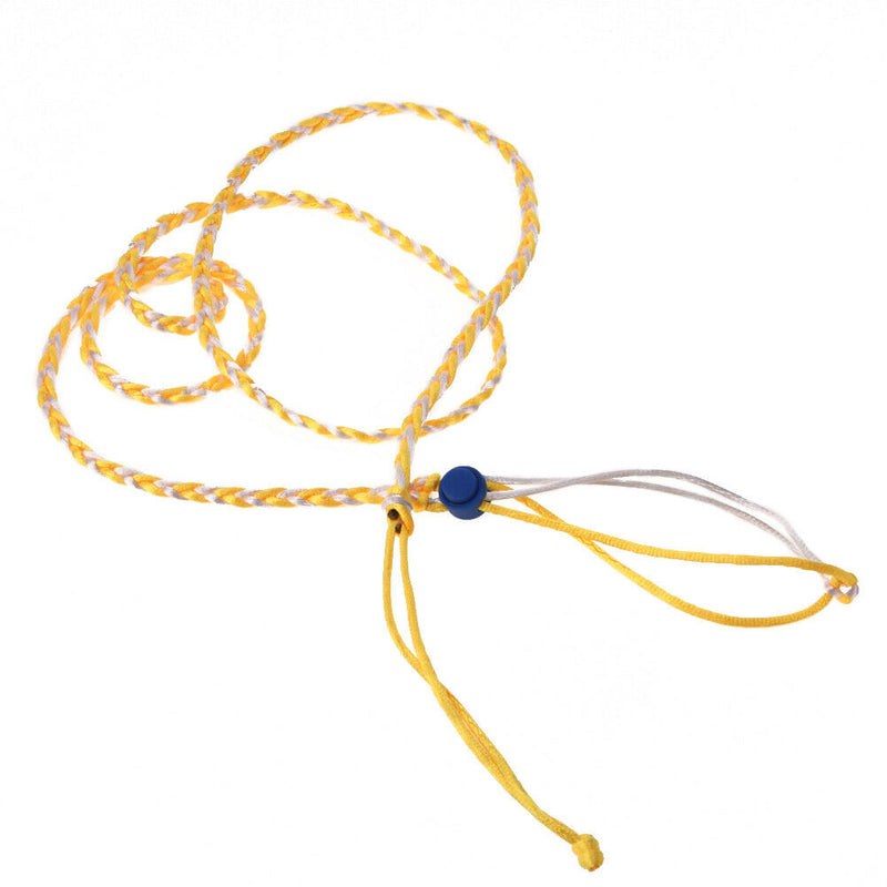 Pet Hamster Cage Leash Adjustable Pet Rat Mouse Harness Rope Leash(Yellow)