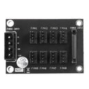 4-Pin or SATA 15-Pin to 8 Way 4-Pin PC Chassis Cooling Fan Splitter Hub