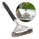 Portable BBQ Grill Brush Charcoal Gas Grilling Cleaning Brushes Scraper