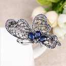 Women Chic Crystal Rhinestone Butterfly Hair Clip Hairpin Hairclip Accessories