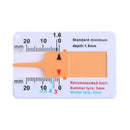 Tyre Tread Depth Gauge Car Caliper Motorcycle Trailer Wheel Measure Tool A