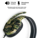 Camo Stereo Wired Gaming Headset with Mic for PS4 NS Xbox One 360 Over Ear