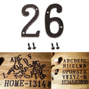 2x Iron Metal Door Number Sign Plaque Apartment Street Address Plaque 2 6