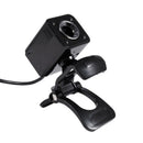 USB 8 Megapixel Webcam Camera Video + 4LED Black MIC for desktop laptop