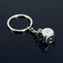 New Dice Keychain Key Chain Ring Key Fob Gambling Props Keyring Key Holder Gift.