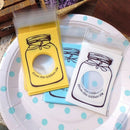 100Pcs Bottle Style Cookies Biscuits Bags Self-Adhesive Wedding Cellophane