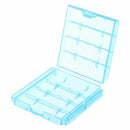 Pack of 4 PCS AA / AAA Battery Storage Hard Case Box-Blue