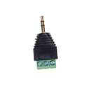 3.5mm Stereo Phone Audio Male Plug Connector Adapter to Terminal Dual Channe TO