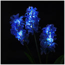 Outdoor Waterproof Solar Flower Battery Light Hyacinth for Garden, Balcony,