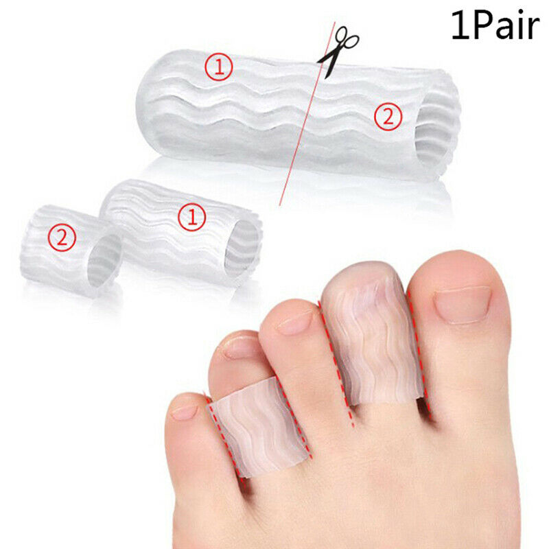 1Pair Silicone Finger Toe Protector Separator Foot Remover Pain Relief Care T Kw