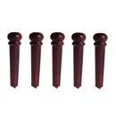 6 Pieces Rosewood Acoustic Folk Guitar Bridge Pins for String Instrument
