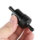 1x CNC Inline Fuel Gas Filter 1/4" Motorcycle Pit Dirt Quad Bike ATV Go Kar Y5X3