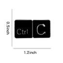 Clothing Bags Alloy Enamel Badge Women Men Computer Key Brooch Jewelry (1) A