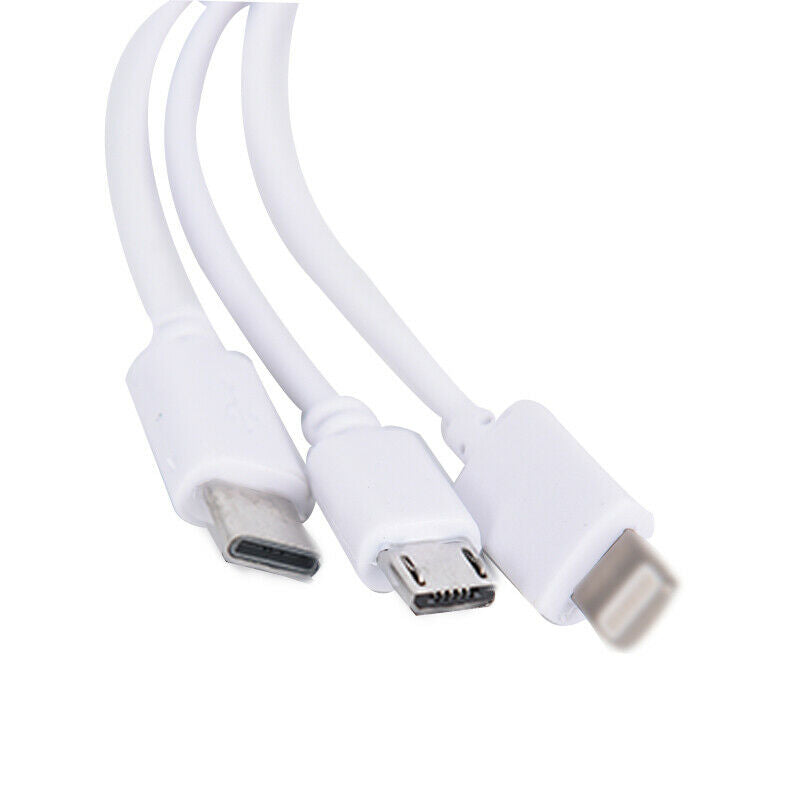 Multiple USB Charging Cable 3 in 1 Data Cables Mobile Fast'Charging For Andro JR