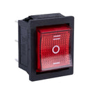 Waterproof LED illuminated 6Pins Mini O/F/O DPDT Rocker Switch Car