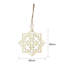 10pcs Muslim Ramadan Eid Mubarak Wood Pendants DIY Retro Hanging Ornament